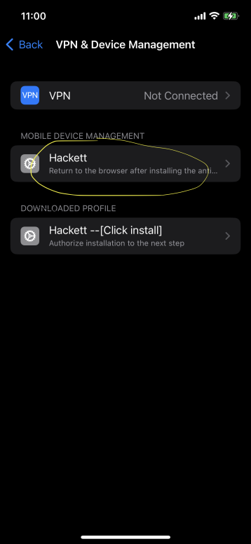 Hackett IOS Step 4